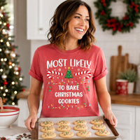 Personalized Most Likely Christmas Shirt, Custom Family Christmas Tee, Funny Holiday Shirt, Matching Group Outfit, Family Holiday Gift