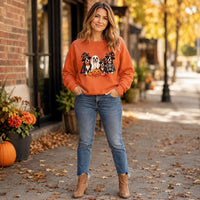 Halloween Boston Terrier Sweatshirt, Ghost Dog Crewneck, Pumpkin Pet Lover Shirt, Spooky Dog Mom Outfit, Halloween Gift for Pet Mom