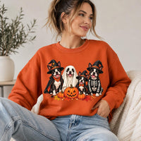 Halloween Boston Terrier Sweatshirt, Ghost Dog Crewneck, Pumpkin Pet Lover Shirt, Spooky Dog Mom Outfit, Halloween Gift for Pet Mom