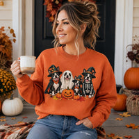 Halloween Boston Terrier Sweatshirt, Ghost Dog Crewneck, Pumpkin Pet Lover Shirt, Spooky Dog Mom Outfit, Halloween Gift for Pet Mom