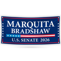 Marquita Bradshaw For Tennessee U.S. Senate Banner Sign, 13 oz Waterproof US Senate Election 2026, Vinyl Banner With Metal Grommets