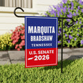Marquita Bradshaw For Tennessee Senate 2026 Garden Flag, Double Sided, 2026 Senate Flag, Elections Flag, Race Red White & Blue Flag