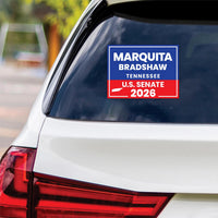 Marquita Bradshaw For Tennessee Senate 2026 Vinyl Sticker, Vote Marquita Decal, Tennessee Senate Elections 2026 Bumper Sticker, 6" x 4.5"