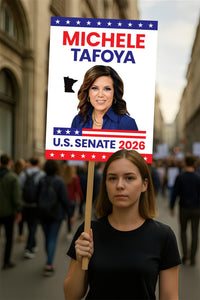 Michele Tafoya For Minnesota Senate 2026 Election Sign, Political Campaign Sign, Republican party, Senate Election 2026 Race Poster Sign