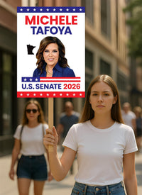 Michele Tafoya For Minnesota Senate 2026 Election Sign, Political Campaign Sign, Republican party, Senate Election 2026 Race Poster Sign