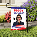Peggy Flanagan For Minnesota Senate 2026 Garden Flag, Double Sided, 2026 Senate Flag, Elections Flag, Race Red White & Blue Flag