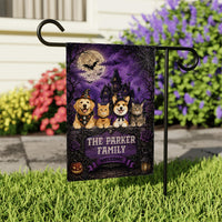 Personalized Halloween Dog Garden Flag, 12x18 Double Sided Yard Flag, Custom Pet Photo Decor, Spooky Outdoor Porch Decor, Pet Lover Gift