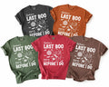 Personalized Spooky Bride Tee, Custom Last Boo Before I Do Shirt, Bachelorette Outfit, Halloween Booze Cruise Shirt, Bachelorette Gift