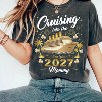 Personalized 2027 New Year Cruise Shirt, Custom Family Cruise Crew Tee, Resort Tee, Matching Mommy Daddy Kids NYE Outfit, Family Trip Gift