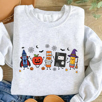 Halloween Teacher Sweatshirt, Spooky School Supplies Tee, Funny Classroom Life Graphic Shirt, Halloween Party Tee, Teacher Appreciation Gift