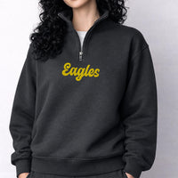 Personalized Sports Team Embroidered Quarter Zip Sweatshirt, Custom Team Name Pullover, Coach Spirit Wear, Game Day Layer, Tournament Gift