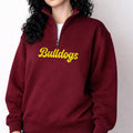 Personalized Sports Team Embroidered Quarter Zip Sweatshirt, Custom Team Name Pullover, Coach Spirit Wear, Game Day Layer, Tournament Gift