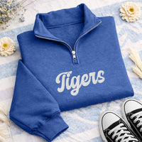 Personalized Sports Team Embroidered Quarter Zip Sweatshirt, Custom Team Name Pullover, Coach Spirit Wear, Game Day Layer, Tournament Gift