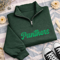 Personalized Sports Team Embroidered Quarter Zip Sweatshirt, Custom Team Name Pullover, Coach Spirit Wear, Game Day Layer, Tournament Gift