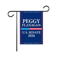 Peggy Flanagan For Minnesota Senate 2026 Garden Flag, Double Sided, 2026 Senate Flag, Elections Flag, Race Red White & Blue Flag