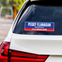Peggy Flanagan For Minnesota Senate 2026 Vinyl Sticker, Vote Peggy Flanagan, Minnesota Senate Elections 2026 Bumper Sticker 10" x 3"