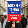 Michele Tafoya For Minnesota Senate 2026 Election Sign, Political Campaign Sign, Republican party, Senate Election 2026 Race Poster Sign