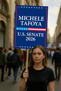 Michele Tafoya For Minnesota Senate 2026 Election Sign, Political Campaign Sign, Republican party, Senate Election 2026 Race Poster Sign
