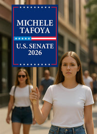 Michele Tafoya For Minnesota Senate 2026 Election Sign, Political Campaign Sign, Republican party, Senate Election 2026 Race Poster Sign