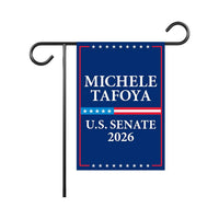 Michele Tafoya For Minnesota Senate 2026 Garden Flag, Double Sided, 2026 Senate Flag, Elections Flag, Race Red White & Blue Flag
