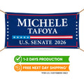 Michele Tafoya For Minnesota U.S. Senate Banner Sign, 13 oz Waterproof US Senate Election 2026 Vinyl Banner With Metal Grommets