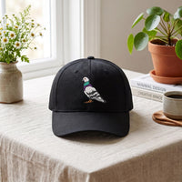 Pigeon Embroidered Hat, Bird Lover Urban Wildlife Baseball Cap, Low Profile Dad Hat, Cute and Funny City Pigeon Gift, Gift for Her