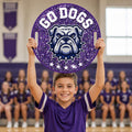 Custom Cheer Signs for School Spirit, Personalized Cheerleading Rally Signs with Handle, Pep Rally Sports Team Chant & Game Day Support Sign