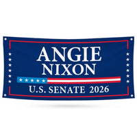 Angie Nixon For Florida U.S. Senate Banner Sign, 13 oz Waterproof US Senate Election 2026 Vinyl Banner With Metal Grommets