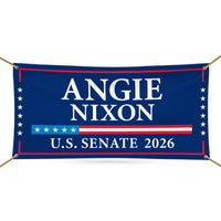 Angie Nixon For Florida U.S. Senate Banner Sign, 13 oz Waterproof US Senate Election 2026 Vinyl Banner With Metal Grommets