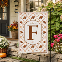 Personalized Football Garden Flag, 12x18 Double Sided Outdoor Decor, Game Day Yard Flag, Custom Monogram Porch Accent, Football Fan Gift