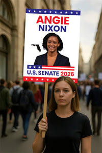 Angie Nixon For Florida Senate 2026 Election Sign, Political Campaign Sign, Republican party, Senate Election 2026 Race Poster Sign