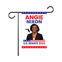 Angie Nixon For Florida Senate 2026 Garden Flag, Double Sided, 2026 Senate Flag, Republic, Elections Flag, Race Red White & Blue Flag