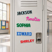 Custom Name Locker Magnet, Personalized School Locker Decor, Back to School Gift for Kids, Fridge Name Magnet, First Day of School Gift