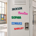 Custom Name Locker Magnet, Personalized School Locker Decor, Back to School Gift for Kids, Fridge Name Magnet, First Day of School Gift