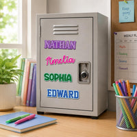 Custom Name Locker Magnet, Personalized School Locker Decor, Back to School Gift for Kids, Fridge Name Magnet, First Day of School Gift
