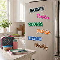 Custom Name Locker Magnet, Personalized School Locker Decor, Back to School Gift for Kids, Fridge Name Magnet, First Day of School Gift