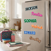 Custom Name Locker Magnet, Personalized School Locker Decor, Back to School Gift for Kids, Fridge Name Magnet, First Day of School Gift