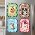 Personalized Pet Portrait Fridge Magnet, Custom Dog Cat Photo Magnet, Refrigerator Keepsake, Custom Pet Fridge Magnet, Dog Mom Gift