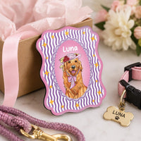 Personalized Pet Portrait Fridge Magnet, Custom Dog Cat Photo Magnet, Refrigerator Keepsake, Custom Pet Fridge Magnet, Dog Mom Gift