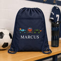 Personalized Kids Drawstring Backpack, Custom Name School Cinch Bag, Gym Sports Sack, Student Personalized Bag, Back to School Gift