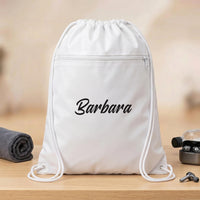 Personalized Nursery Drawstring Backpack, Custom Name Cinch Bag, Daycare Nanny Preschool Bag, Kids Drawstring Bag, Kids Activity Gift