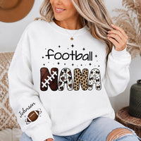 Personalized Football Nana Sweatshirt, Custom Family Name Shirt, Senior Night Gigi Gift, Game Day Outfit, Gift for Grandma, Front Sleeve