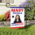 Mary Peltola For Alaska Senate 2026 Garden Flag, Double Sided, 2026 Senate Flag, Elections Flag, Race Red White & Blue Flag