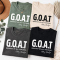 Personalized GOAT Teacher Name Shirt, Greatest of All Teachers Tee, Custom Educator Tee, Teacher Appreciation Gift, Back to School Gift