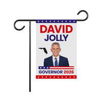 David Jolly For Florida Governor 2026 Garden Flag, Double Sided, 2026 Governor Flag, Republic, Elections Flag, Race Red White & Blue Flag