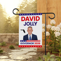 David Jolly For Florida Governor 2026 Garden Flag, Double Sided, 2026 Governor Flag, Republic, Elections Flag, Race Red White & Blue Flag