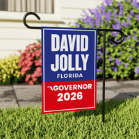 David Jolly For Florida Governor 2026 Garden Flag, Double Sided, 2026 Governor Flag, Republic, Elections Flag, Race Red White & Blue Flag