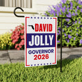 David Jolly For Florida Governor 2026 Garden Flag, Double Sided, 2026 Governor Flag, Republic, Elections Flag, Race Red White & Blue Flag