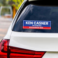 Ken Casner For Wyoming Governor 2026 Vinyl Sticker, VoteKen Casner, Wyoming Governor Elections 2026 Bumper Sticker 10