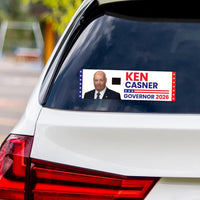 Ken Casner For Wyoming Governor 2026 Vinyl Sticker, VoteKen Casner, Wyoming Governor Elections 2026 Bumper Sticker 10"x 3"